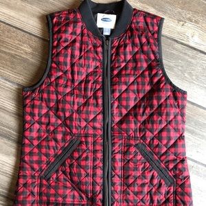 Buffalo plaid vest